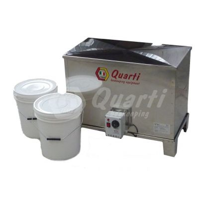 FONDIMIELE inox per 2 secchi a bagno maria - TRASPORTO INCLUSO