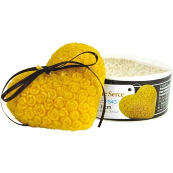 STAMPO PER CANDELA- CUORE DI ROSA