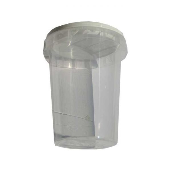 VASO IN PLASTICA  DA 1/4 DI KG CON COPERCHIO