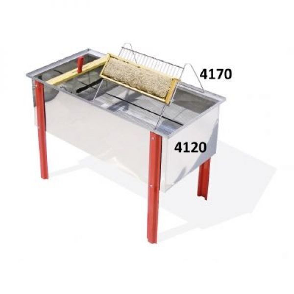 BANCO PER DISOPERCOLARE INOX COMPLETO DI COPERCHIO - LEGA