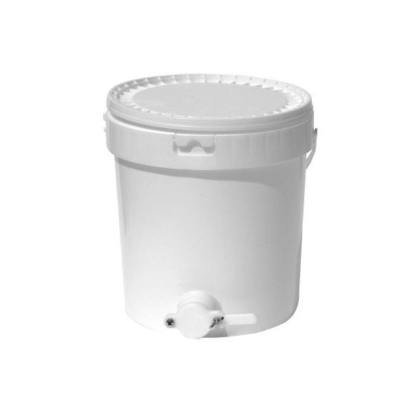 LATTA SECCHIELLO IN PLASTICA DA 45KG PER ALIMENTI CON MANIGLIE E RU...
