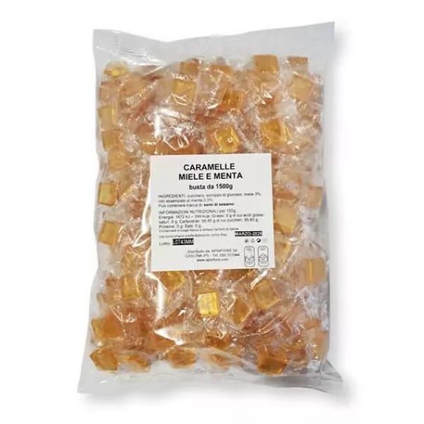 CARAMELLE MIELE  E MENTA 1,5KG