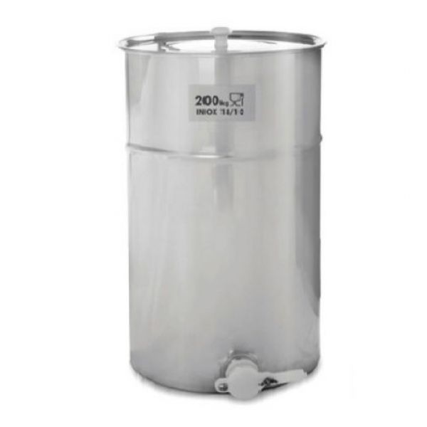 MATURATORE IN ACCIAIO INOX DA KG.200 CON RUBINETTO IN PLASTICA ALIM...