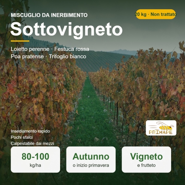 Miscuglio da Inerbimento Sottovigneto – 20 kg – Vigneto e Frutt...
