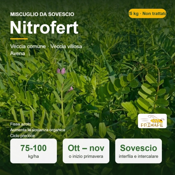 Miscuglio da Sovescio Nitrofert – 25 kg – Azoto e Sostanza Orga...