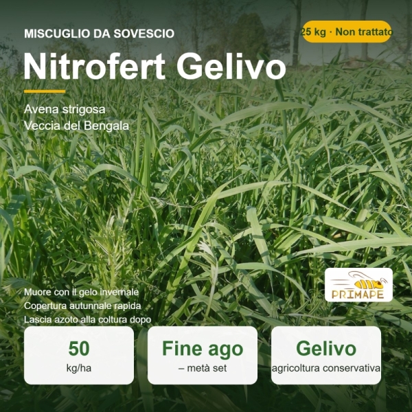 Miscuglio da Sovescio Nitrofert Gelivo – 25 kg – Cover Crop Gel...