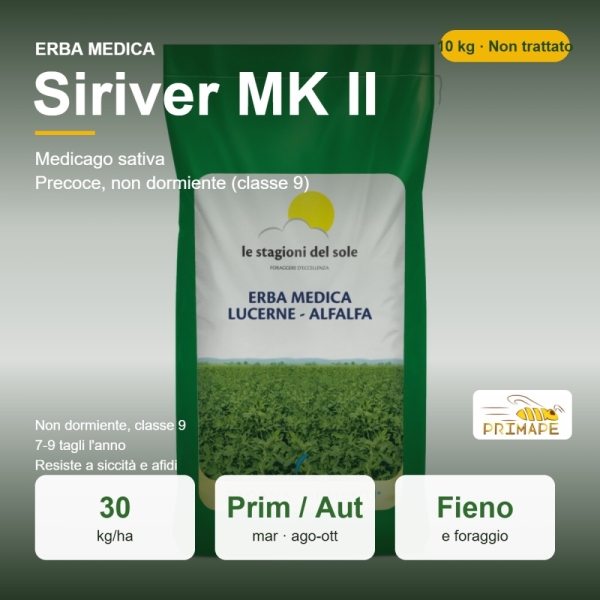 Semi di Erba Medica Siriver MK II – 10 kg – Fieno e Foraggio �...