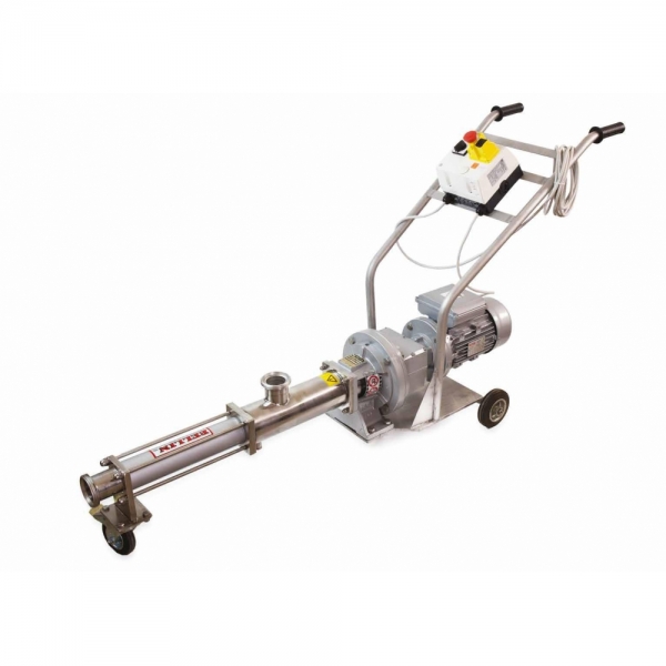 POMPA MONOVITE PER MIELE CON CARRELLO MOTORE TRIFASE