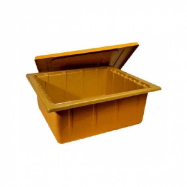 Cassa di servizio in plastica alimentare per 10 favi da melario