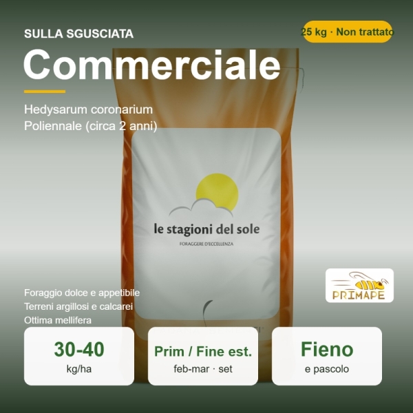 Semi di Sulla Sgusciata Commerciale – 25 kg – Fieno e Pascolo �...