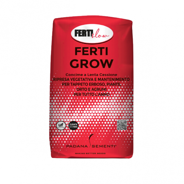 CONCIME A LENTA CESSIONE FERTI GROW NPK 12-6-14 + 2 MgO +Me 25 KG