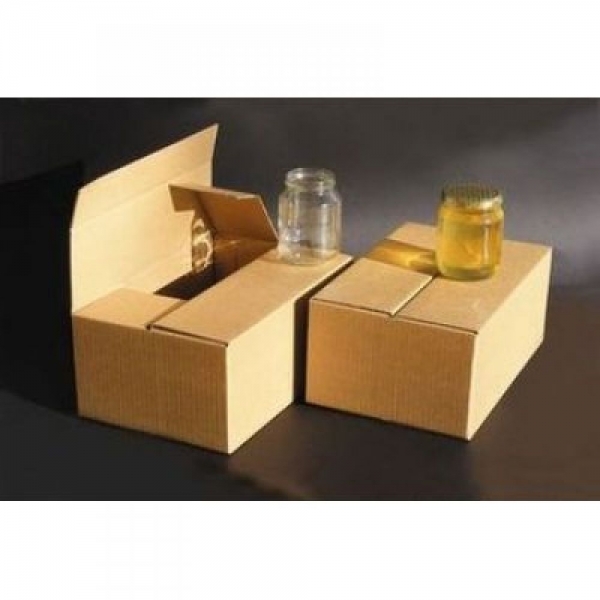 SCATOLA IN CARTONE PER TRASPORTO VASI MIELE