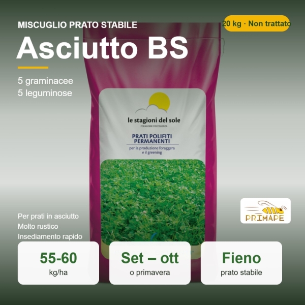 Miscuglio da Prato Stabile Asciutto BS – 20 kg – Fieno – Non ...