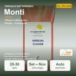 Trifoglio Sotterraneo Monti – 25 kg – Non trattati – Per Pascolo e Inerbimento